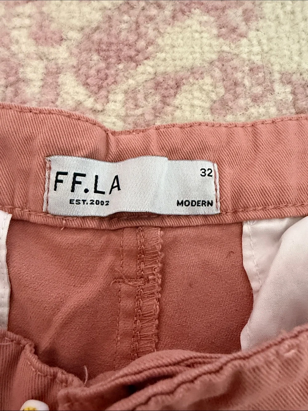 FF.LA Modern Coral Pink Chino Shorts